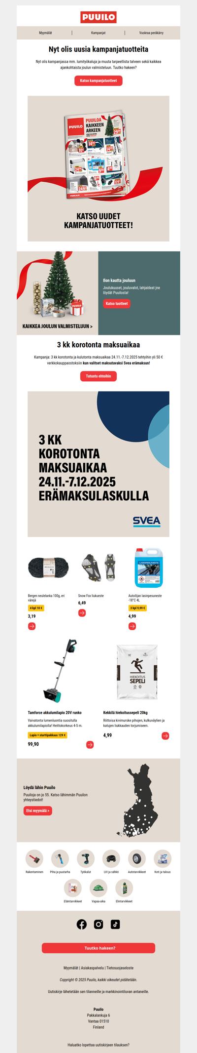 Uudet kampanjatuotteet ovat saapuneet