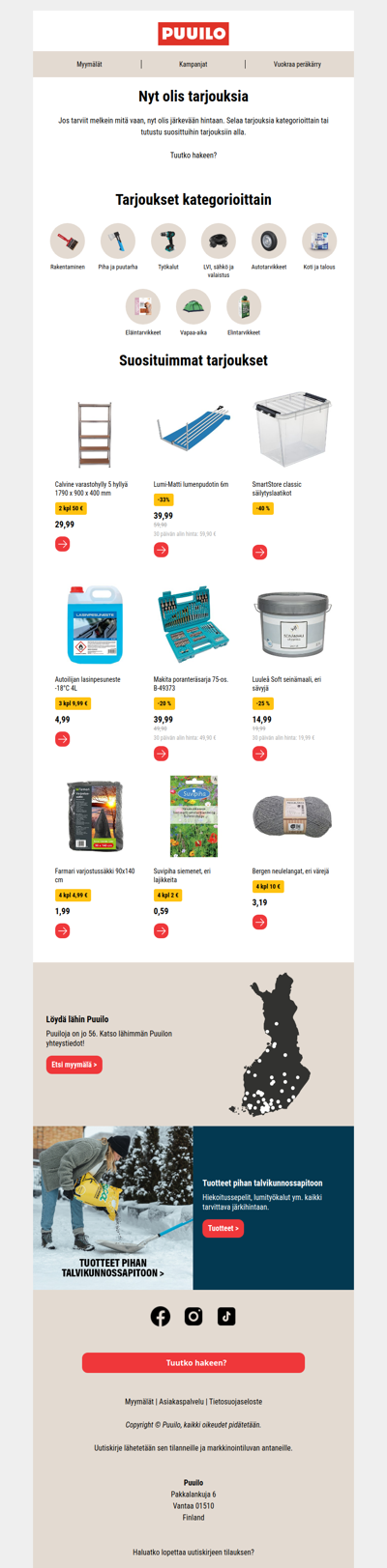 Tuutko hakeen tarjouksia? 🏃🏻‍♂️‍➡️