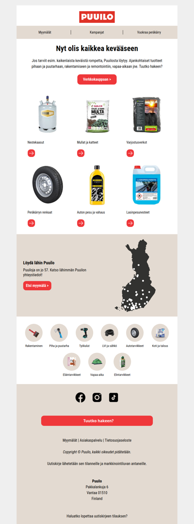 Kaikkea kevääseen Puuilosta