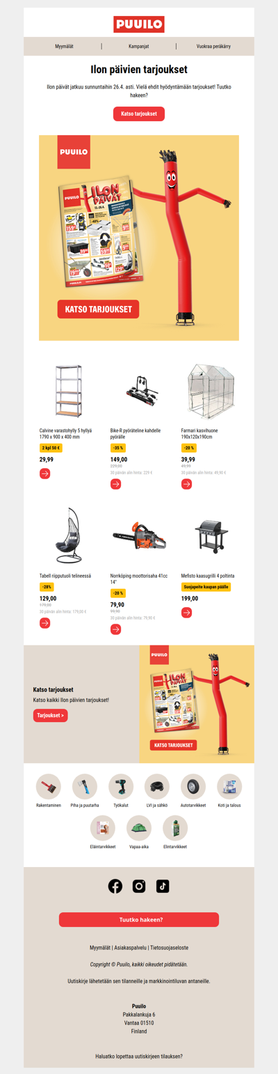 Ilon päivät jatkuu