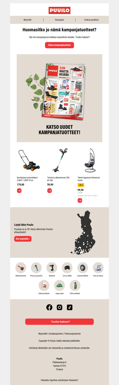 Huomasitko jo nämä kampanjatuotteet?