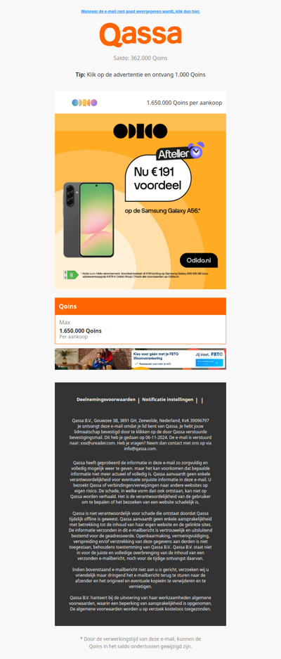 Nu €191 voordeel, profiteer snel!