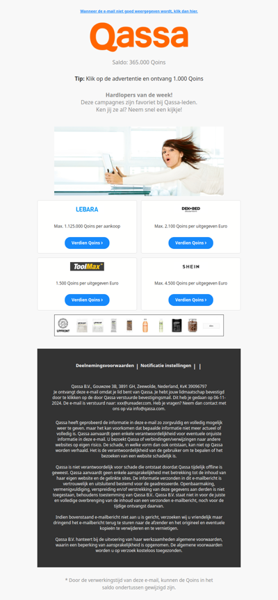 Deze shops zijn populair bij Qassa-leden.