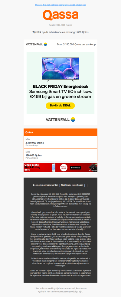⚡ Samsung Smart TV t.w.v. € 469 bij jouw energie!