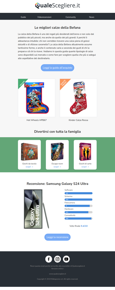 Le migliori calze della Befana | Samsung Galaxy S24 Ultra: la recensione