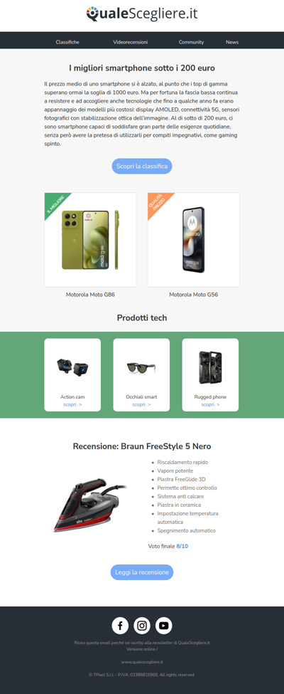 I migliori smartphone sotto i 200€ | Braun FreeStyle 5: la recensione