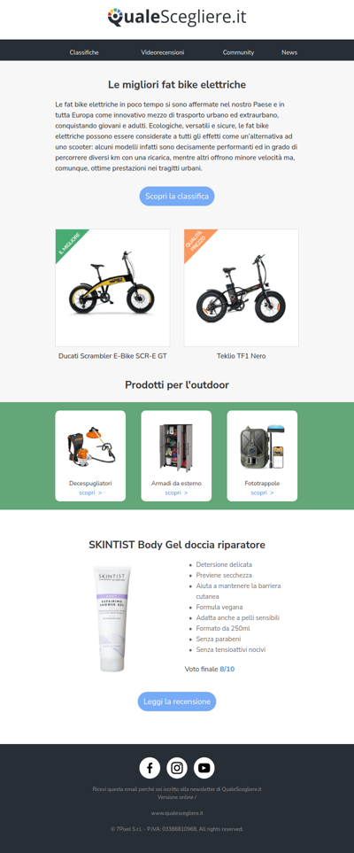 Le migliori fat bike elettriche | Skintist Body Gel doccia: la recensione