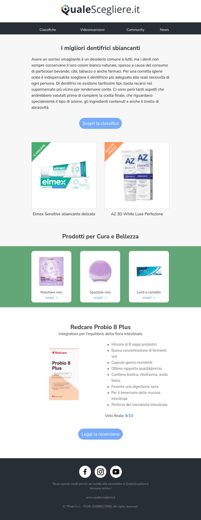 I migliori dentifrici sbiancanti | Redcare Probio 8 Plus: la recensione