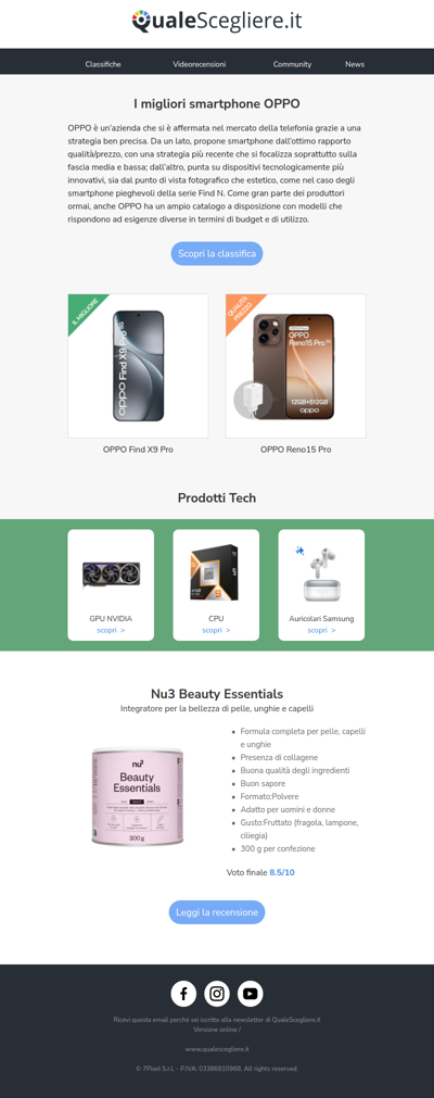 I migliori smartphone OPPO | Nu3 Beauty Essentials