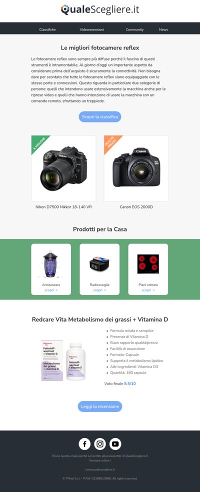 Le migliori fotocamere reflex | Redcare Vita integratore: la recensione
