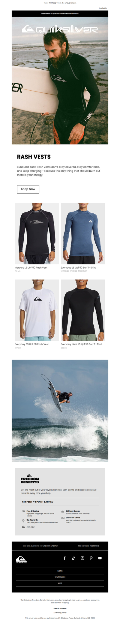 Rash Vests  For Summer