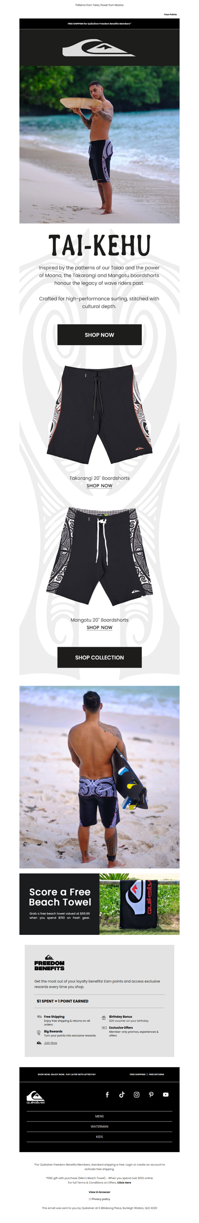 Ride the Wave in Tai-Kehu Boardshorts