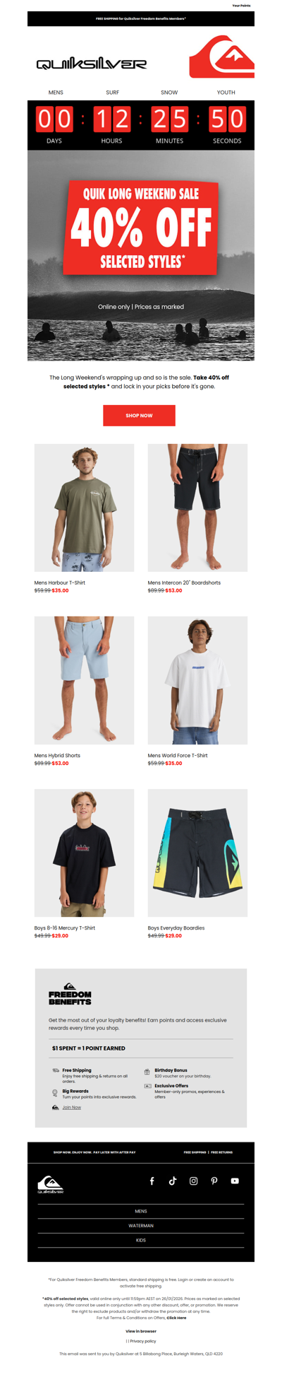 Long Weekend Deals End Tonight! 🔥