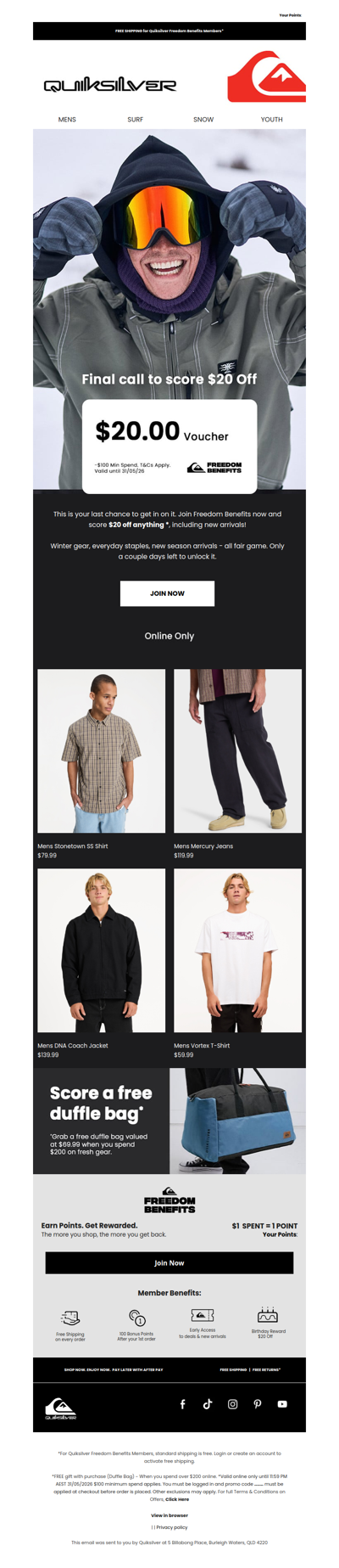 Don't Miss $20 Off 🔥