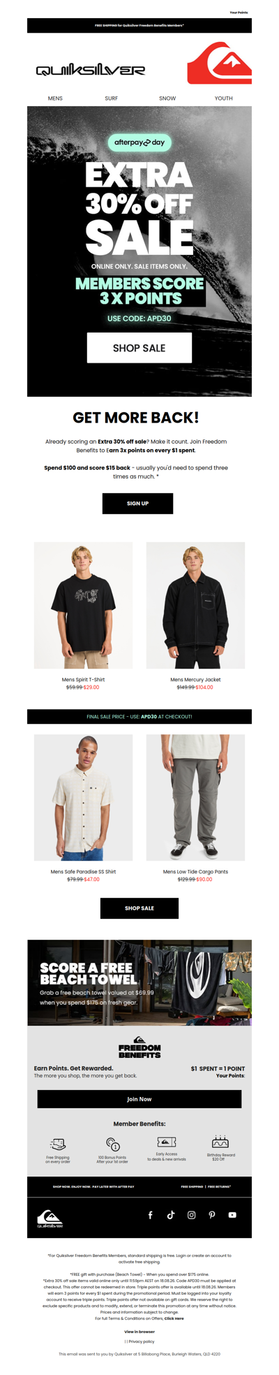 Don't Miss An Extra 30% Off Sale 🔥