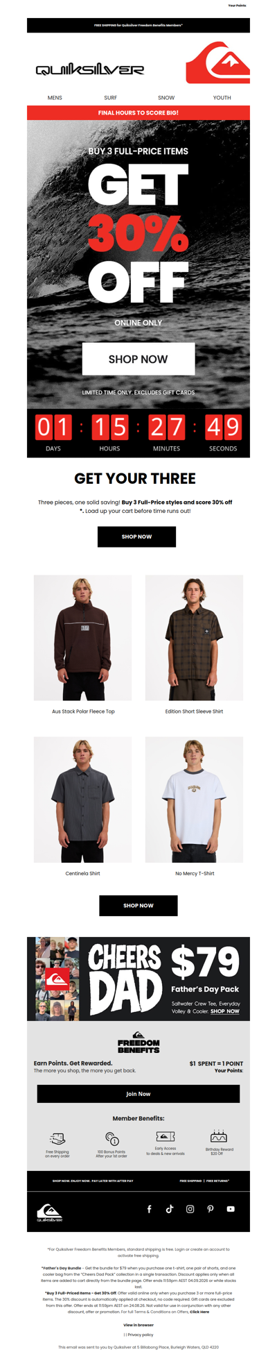 Last Call: Grab 3 & Get 30% Off 🔥