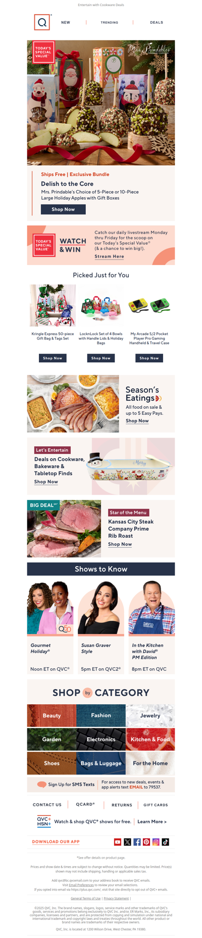 Mrs. Prindable’s TSV® & Savor Food Deals