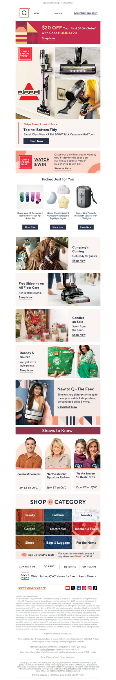 Free Ship on All Floor Care + Get $20 Off