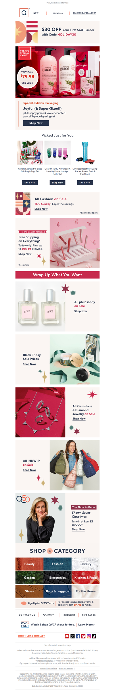 Free Shipping on It All + Get $30 Off