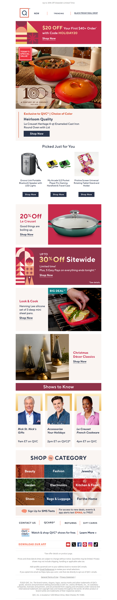 20% Off Le Creuset + Get $20 Off