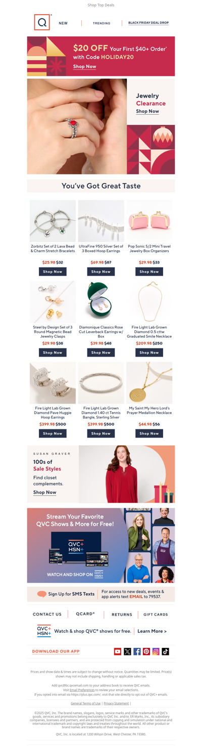 Ends Tonight! All Jewelry on Sale