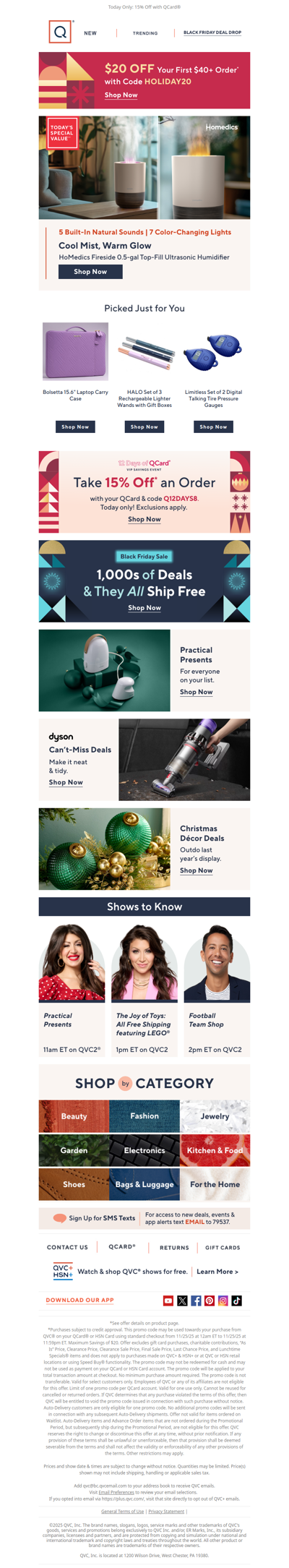 HoMedics Fireside Humidifier + Get $20 Off