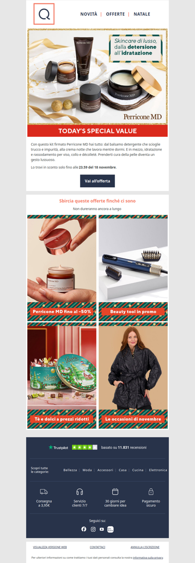 Una skincare lussuosa in sconto