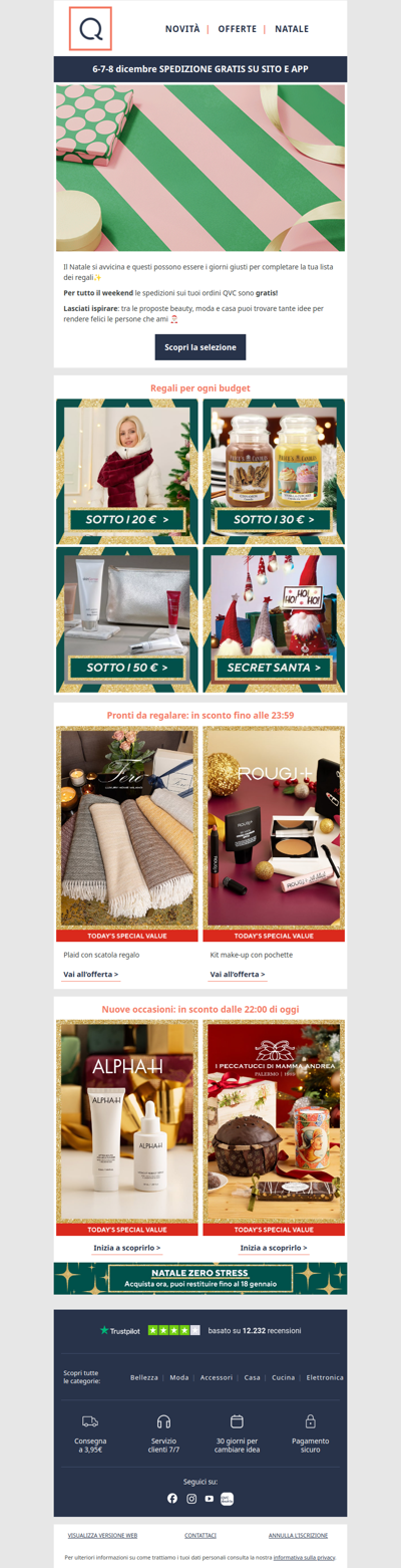 È arrivata: la guida ai regali QVC🎁