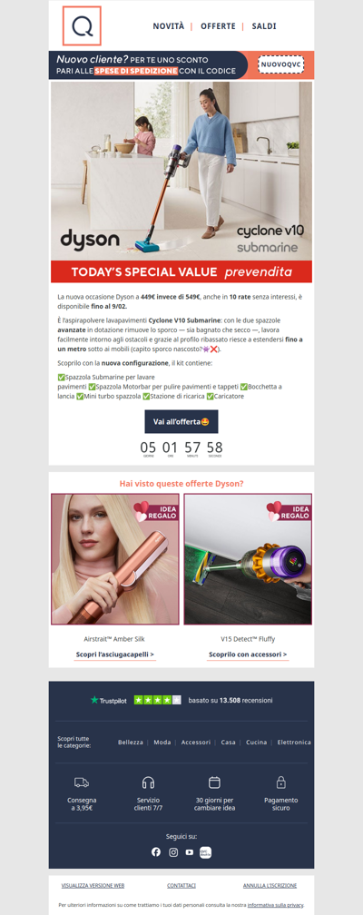 Risparmia 100€ su Dyson🤩✨