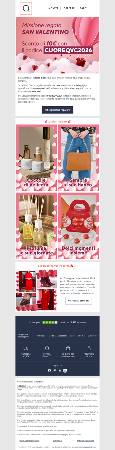 Missione San Valentino💘Ecco il tuo sconto