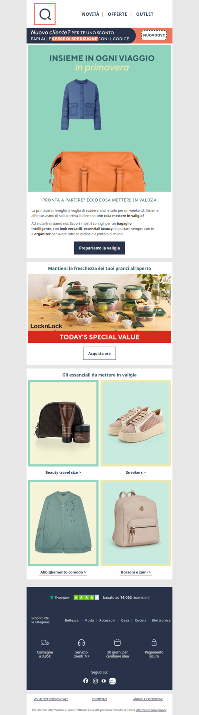 In partenza? Prepara la valigia con noi