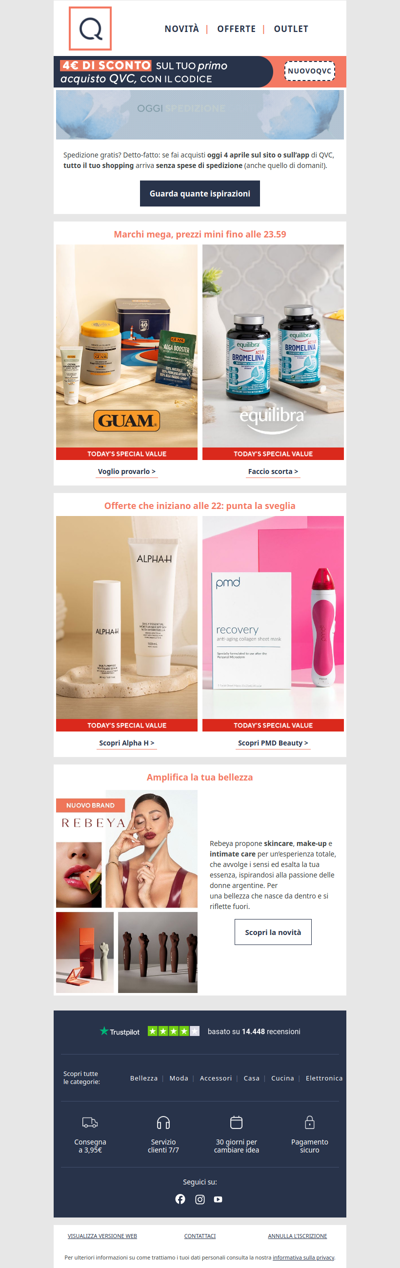 Zero spedizioni, tante tentazioni