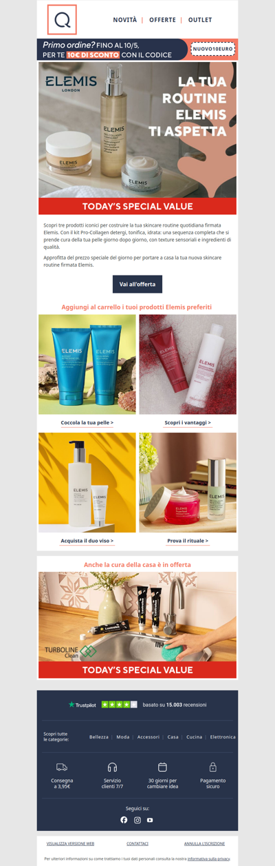 Skincare Elemis a prezzi speciali