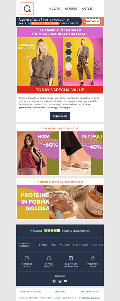 La camicia perfetta in sconto