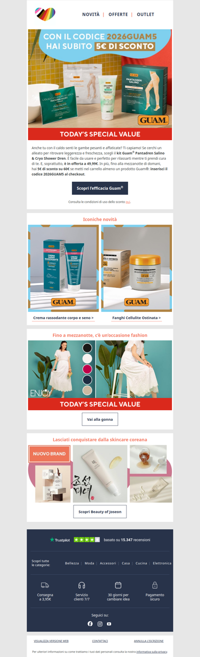 Acquista Guam®: 5€ di sconto per te