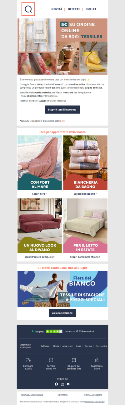 5€ di sconto: che tessile scegli?💫