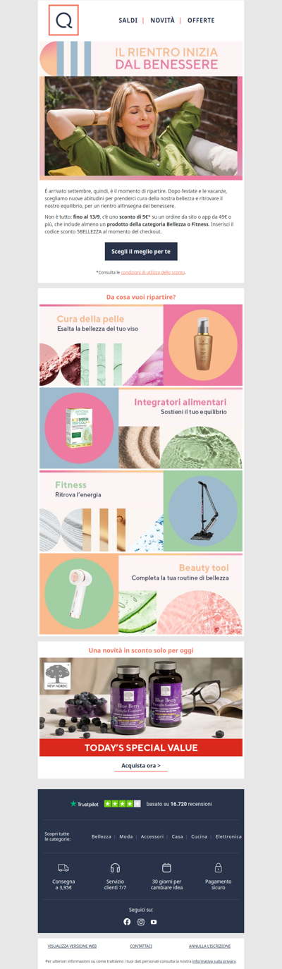 Affronta il rientro con uno sconto beauty