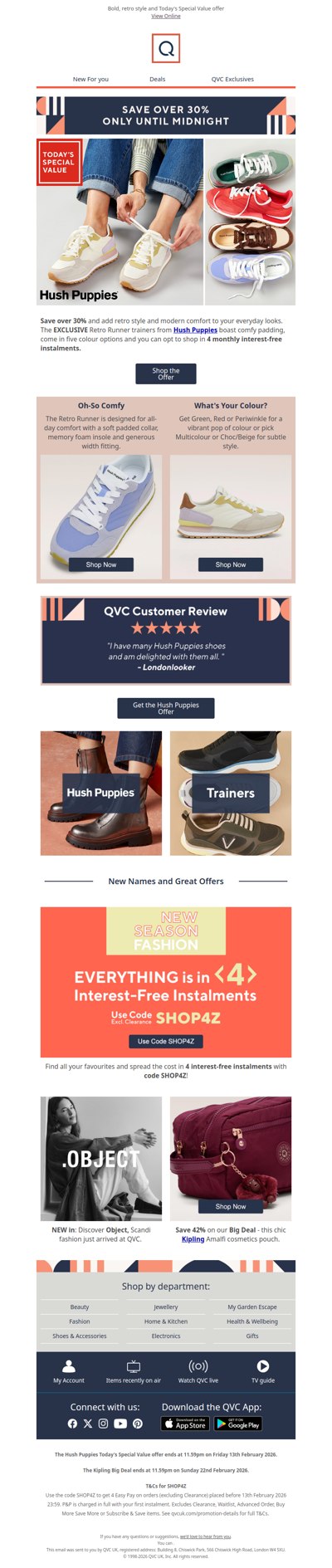 Not long left! Save over 30% on these Hush Puppies trainers