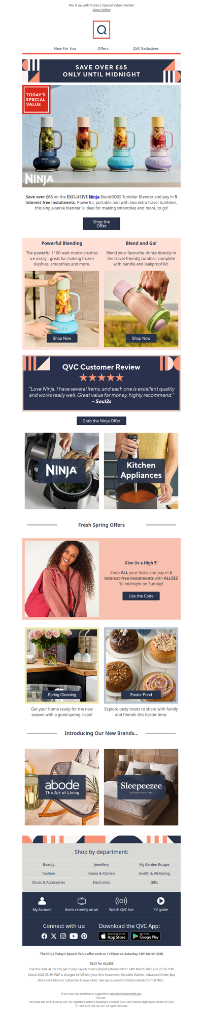 Hurry, you can still save over £65 on Ninja!