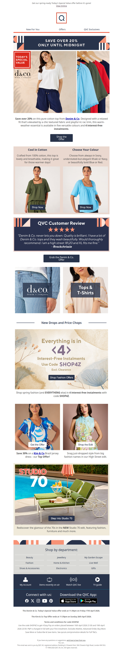 Ending Soon: over 20% off a breezy Denim & Co. top