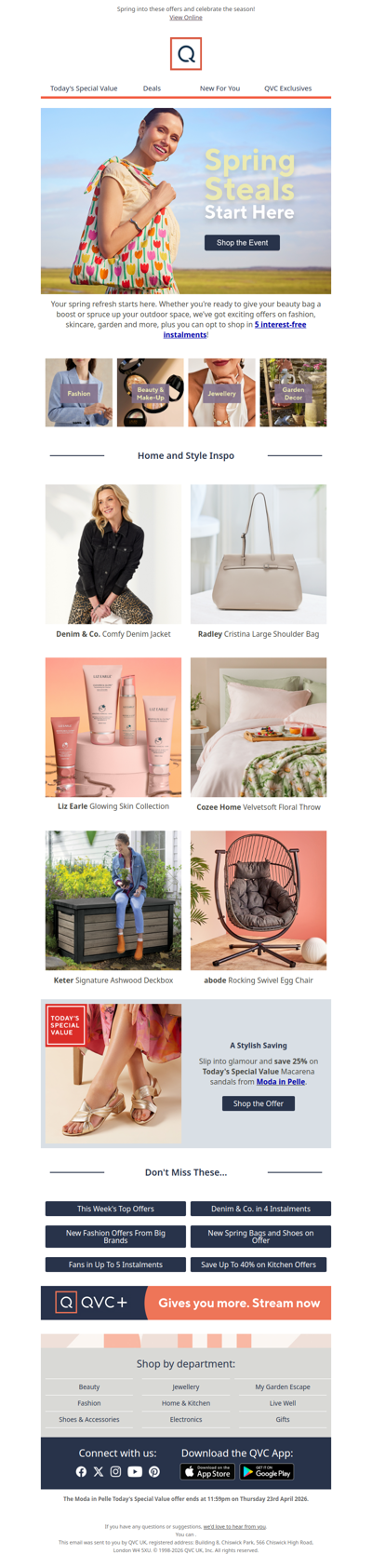 Shop fashion, beauty, garden and more and pay in 5!🌸🐝