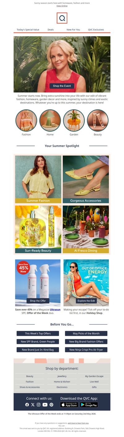 It's destination summer at QVC!☀️
