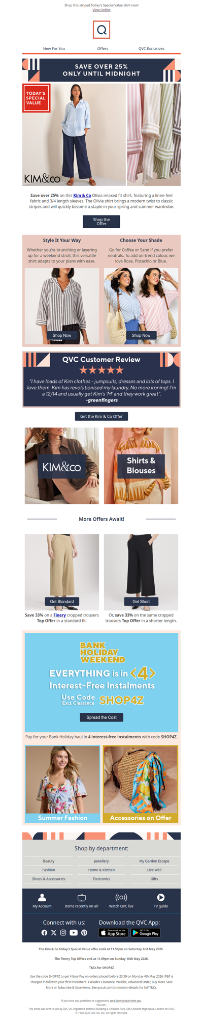 6 hours left to save over 25% on this Kim & Co shirt