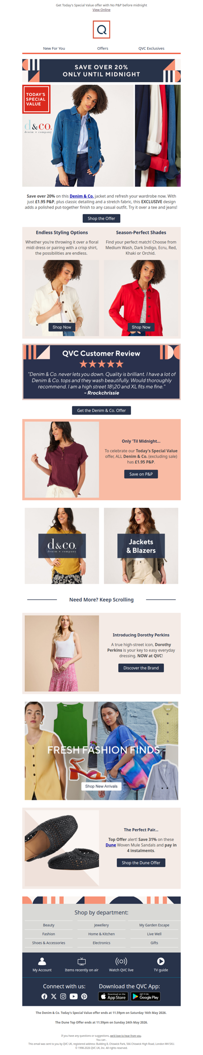 6 hours left! Save over 20% on a Denim & Co exclusive