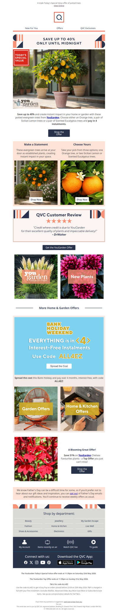 Just 6 hours left to save up to 40% on YouGarden