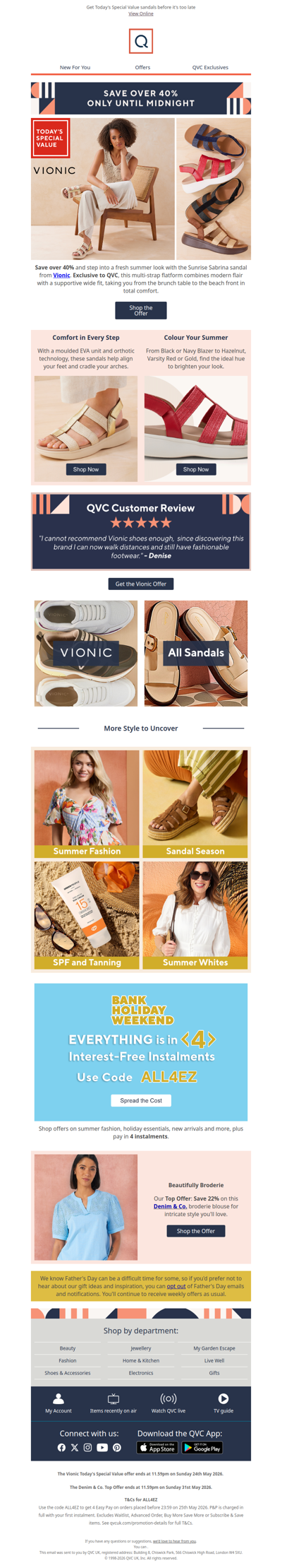 6 hours left! Save over 40% on a Vionic exclusive