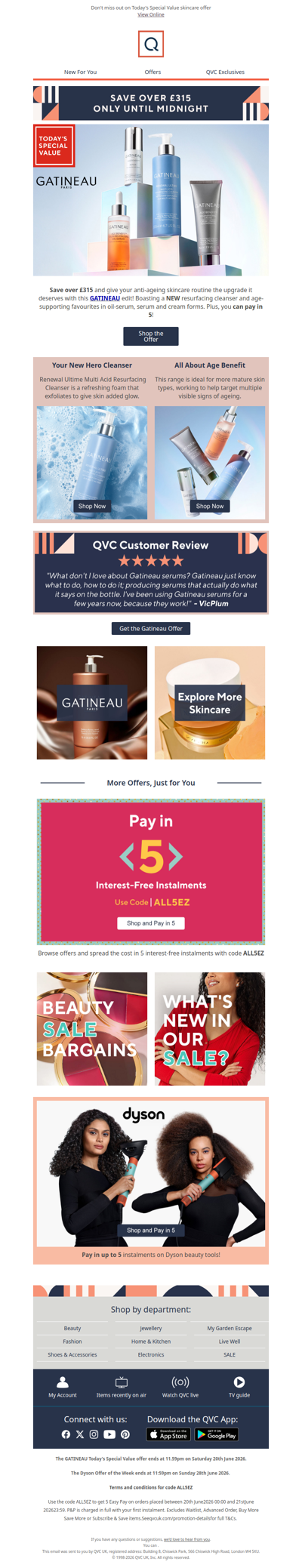 Still time to save over £315 on Gatineau skincare!