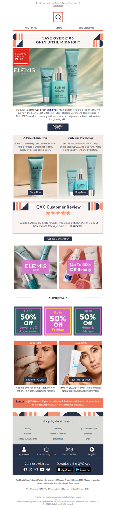 Just 6 hours left to save over £105 on Elemis skincare