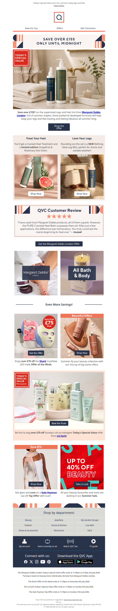 Not long left for over £155 off Margaret Dabbs London