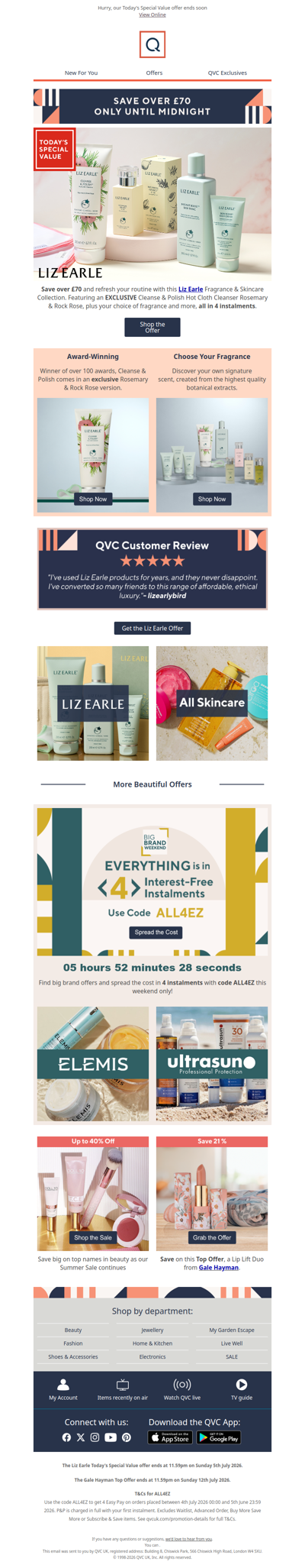 Don't miss out on saving over £70 on Liz Earle